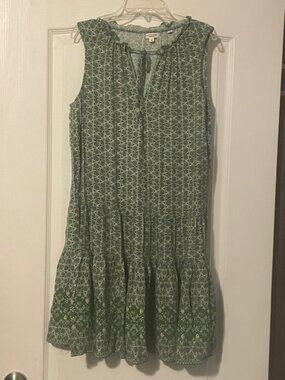 Max Studio Green Sleeveless Midi Dress
